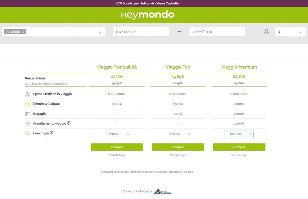 HeyMondo_Assicurazioni di viaggio internazionale