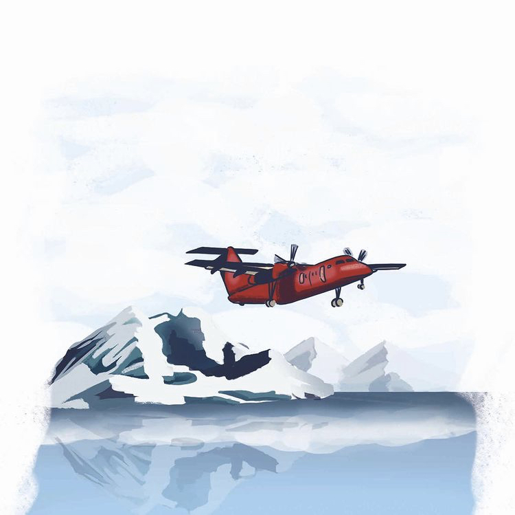 Flying Stories - Groenlandia_Lonely Planet Magazine #10_ Illustrazione di Daniela Bracco