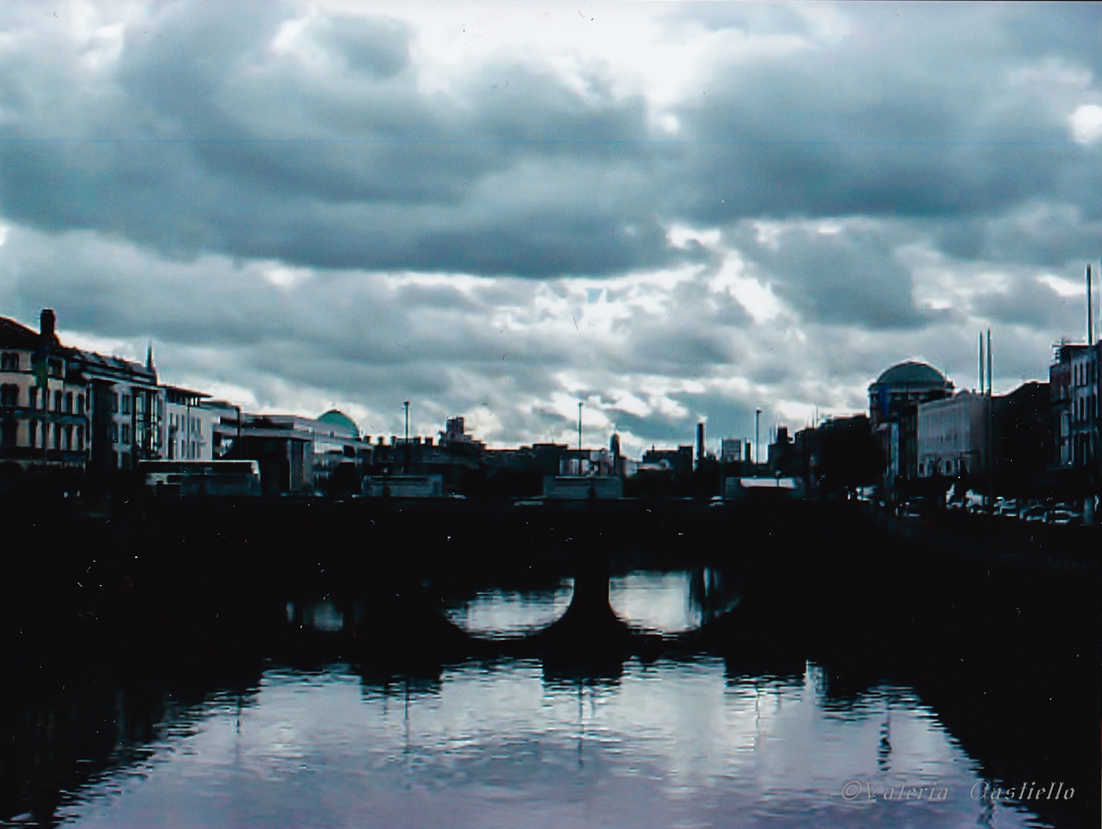 O'Connell Bridge e Il cielo di Dublino