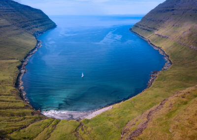 Isole Faroe dal drone